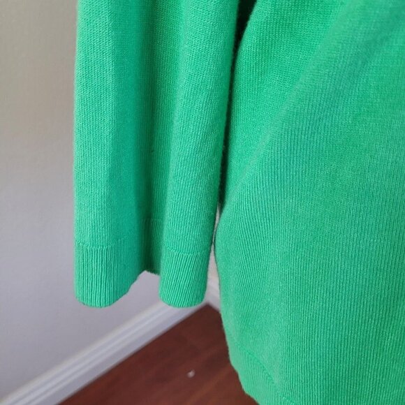 525 america Green V-Neck Long Sleeve Lightweight Sweater Plus Size XXL 2XL - Picture 9 of 12